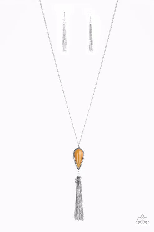 Zen Generation - Orange Paparazzi Necklace