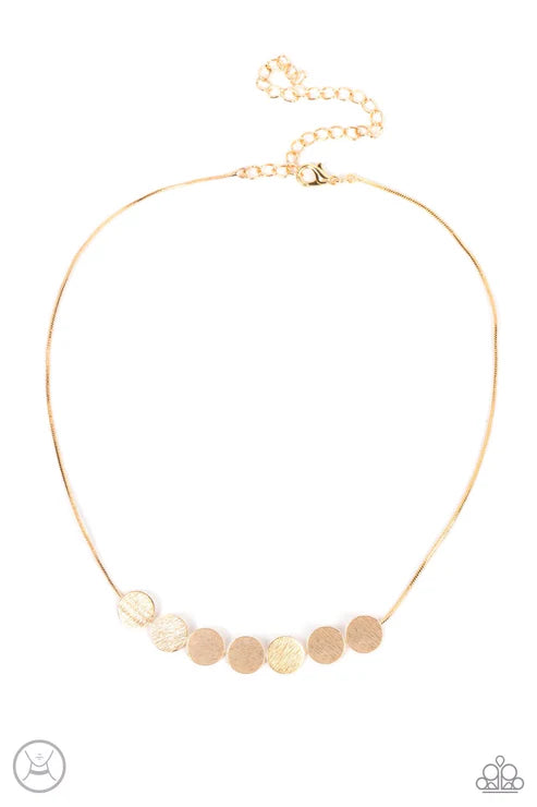 Paparazzi SLIMMER GLIMMER - GOLD CHOKER Necklace