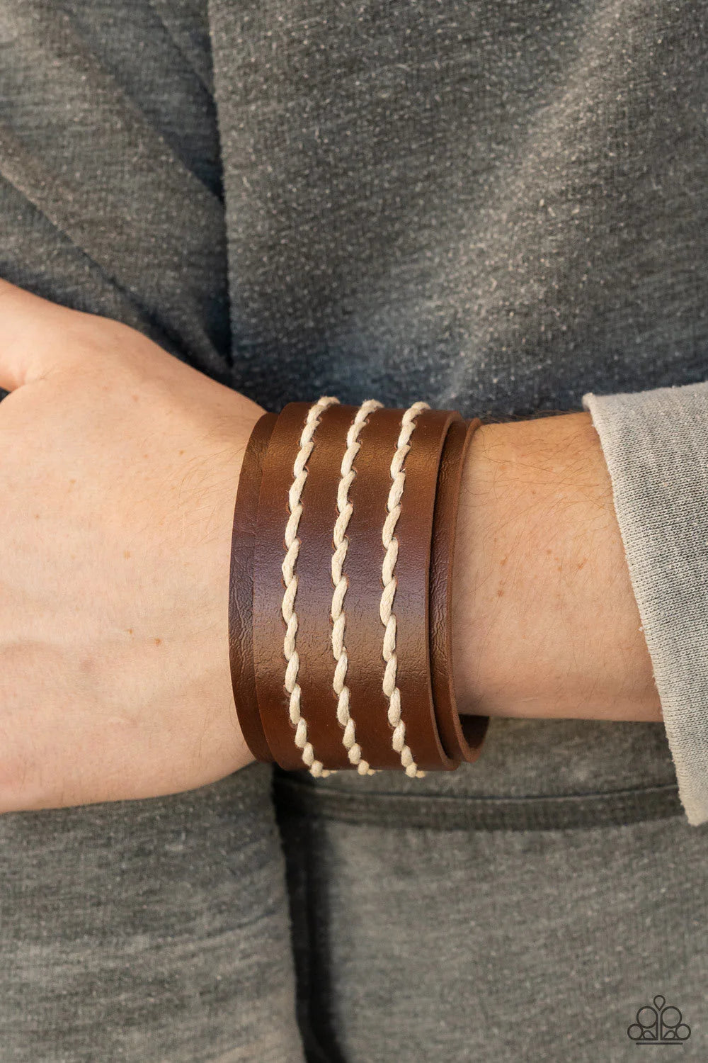 Paparazzi Real Ranchero - Brown Bracelet
