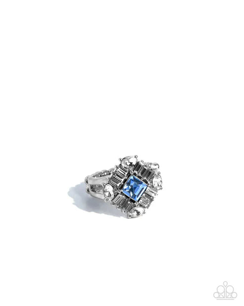 Paparazzi Square Formation - Blue Ring