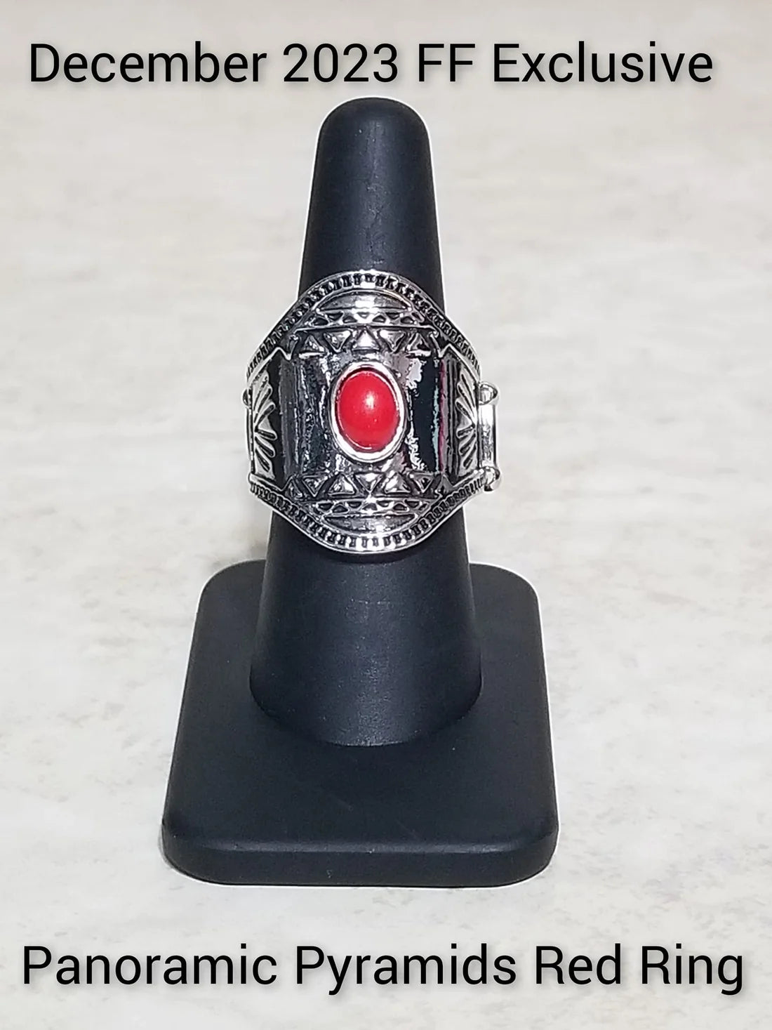 Paparazzi Panoramic Pyramids - Red Ring