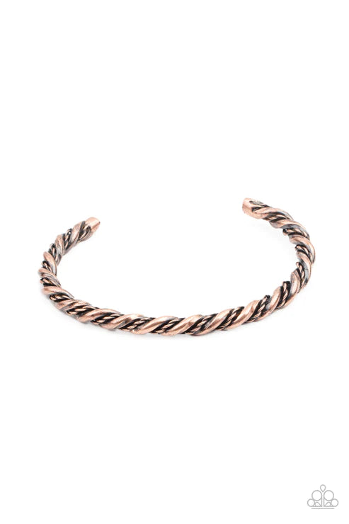 Paparazzi Combat Ready - Copper Bracelet