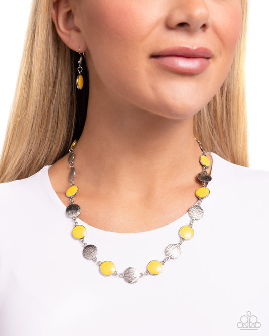 Paparazzi Harmonizing Hotspot - Yellow Necklace
