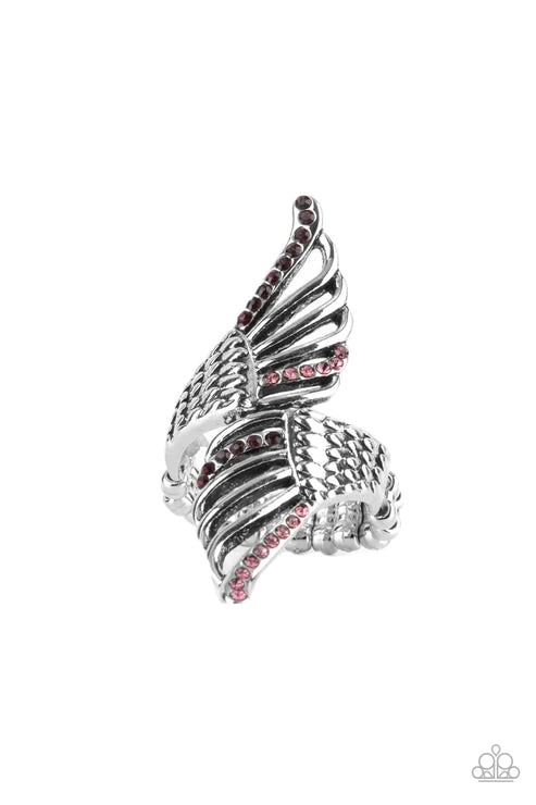 Angels Among Us - Purple Paparazzi Ring