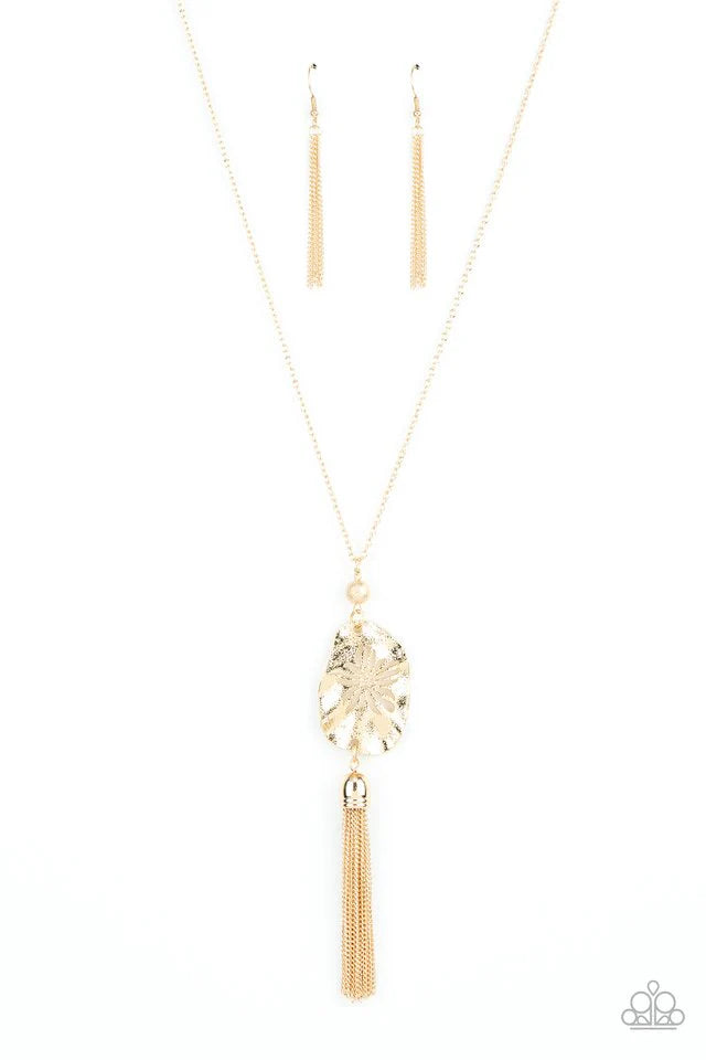 Paparazzi Botanical Beaches - Gold Necklace