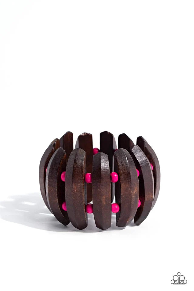 Paparazzi Bora Bora Bauble - Pink Bracelet