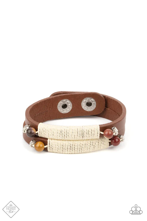 Paparazzi And ZEN Some - Brown Bracelet