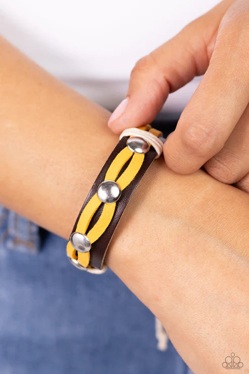 Paparazzi Ready to Ride - Yellow Bracelet