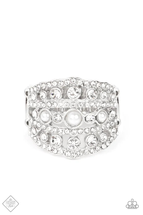 Paparazzi Sailboat Bling - White Ring