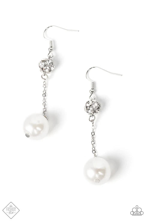 Paparazzi Nautical Nostalgia - White Earrings