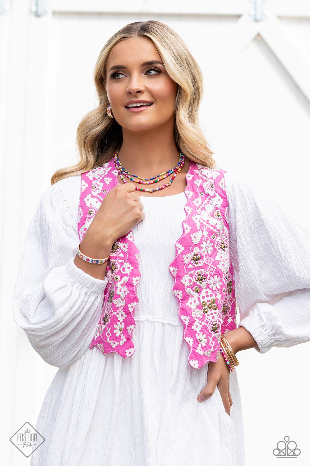 Paparazzi Multicolored Medley - Gold Bracelet