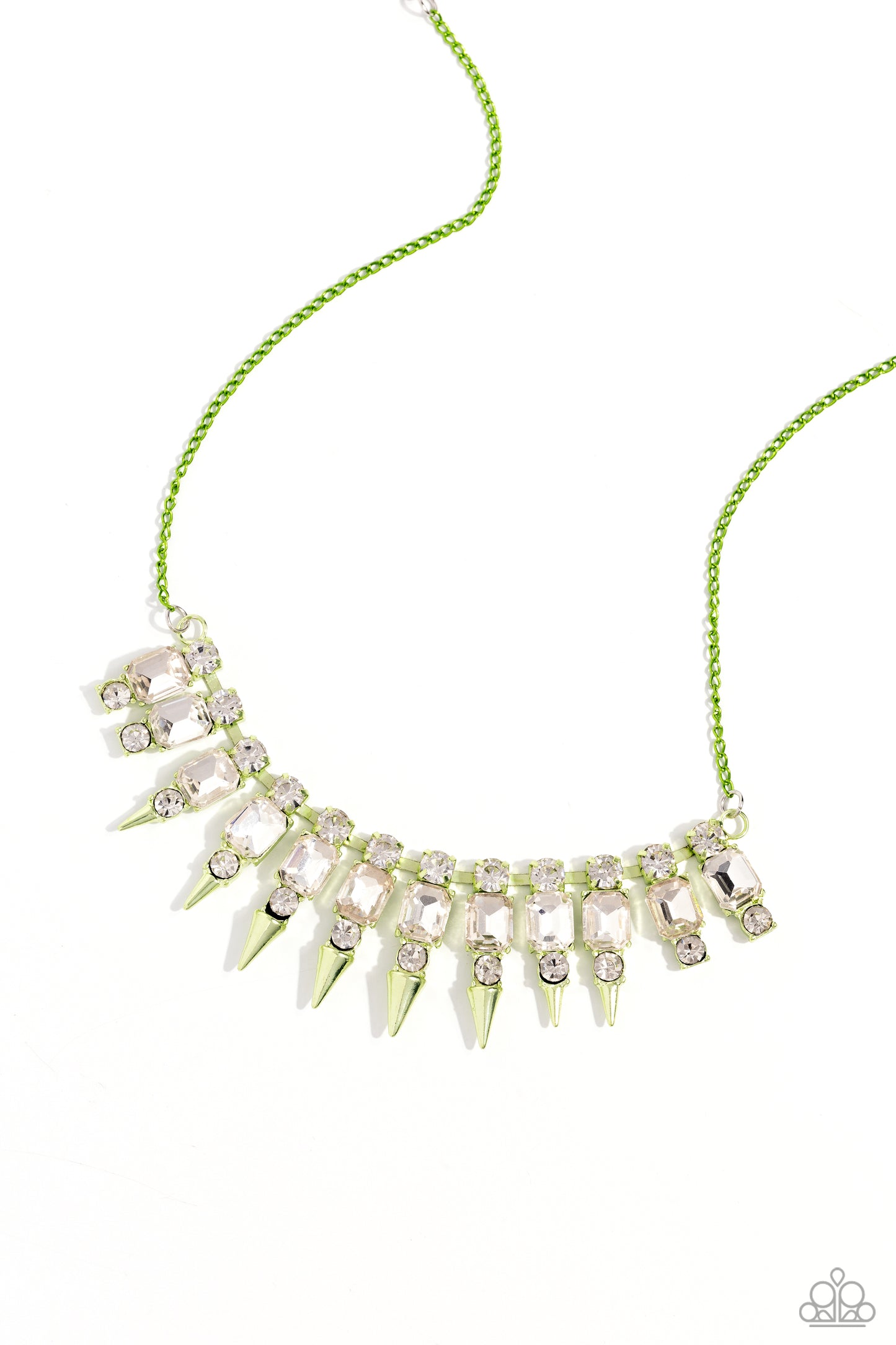 Paparazzi Punk Passion - Green Necklace