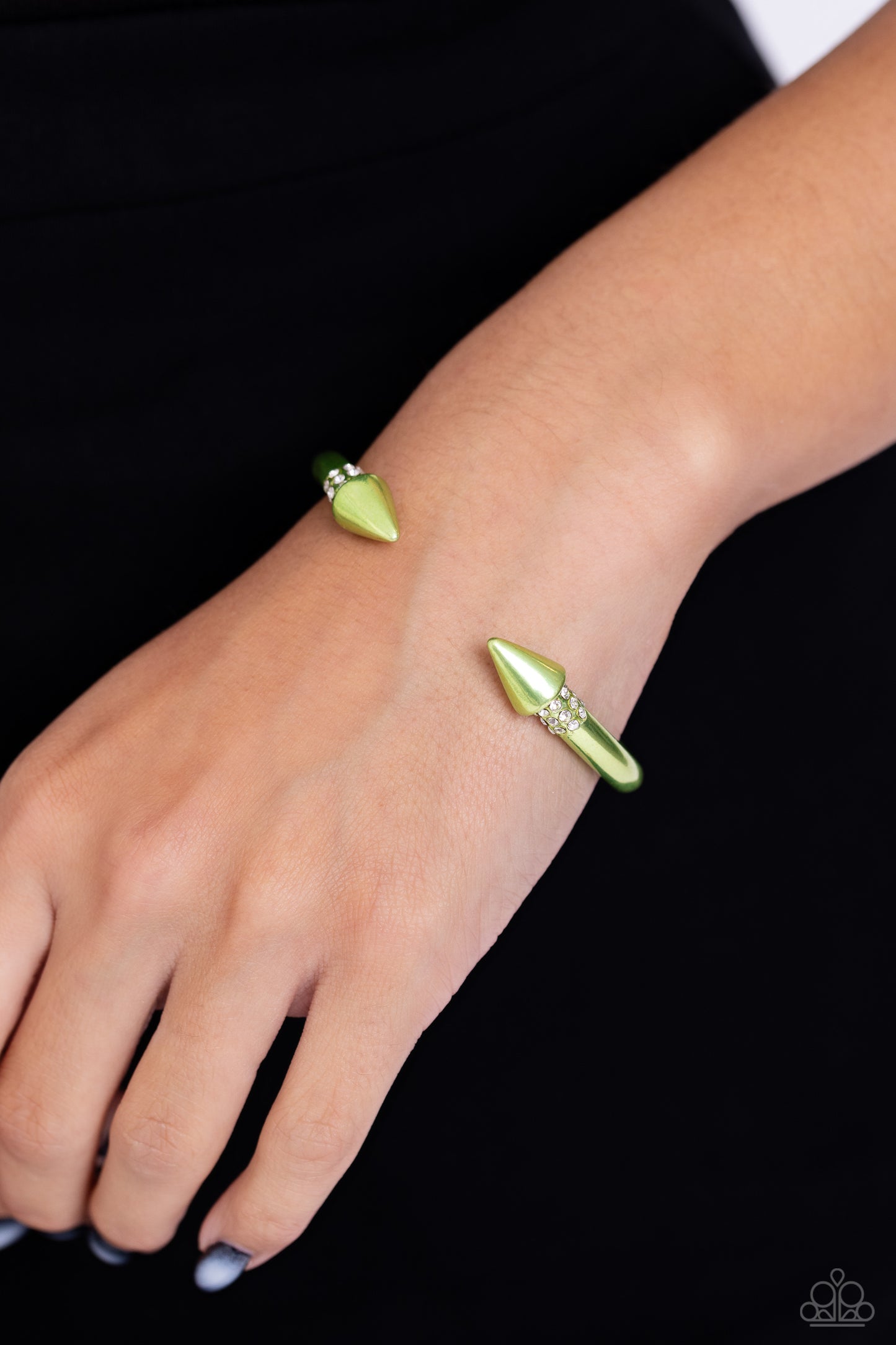 Paparazzi Punky Plot Twist - Green Bracelet