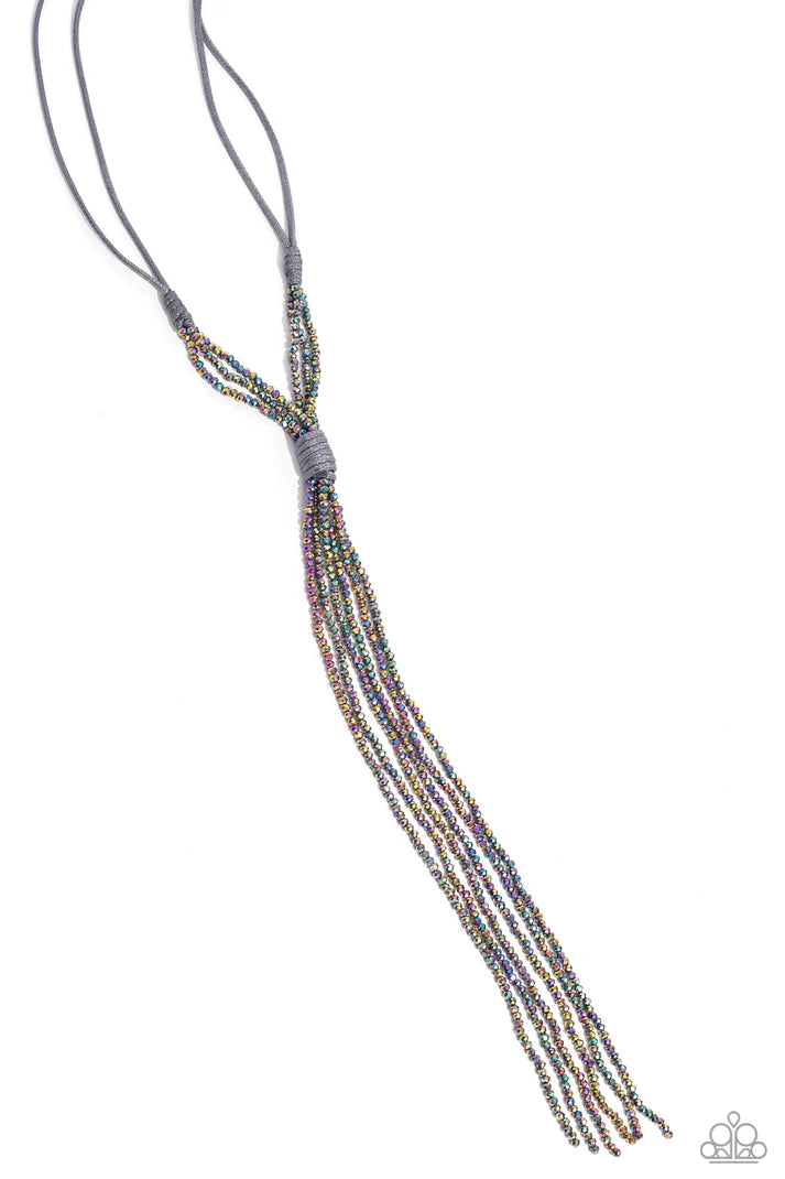 Paparazzi ~ Knotted Karma - Silver Necklace