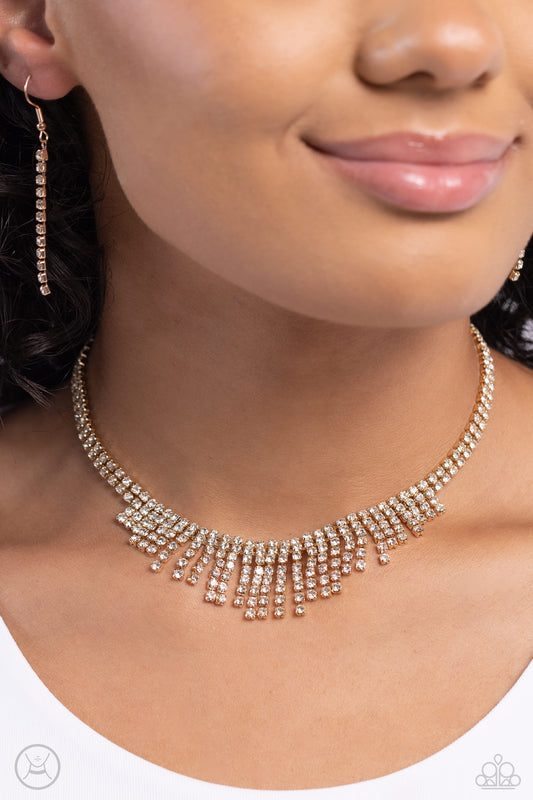 Paparazzi Daring Decadence - Gold Necklace