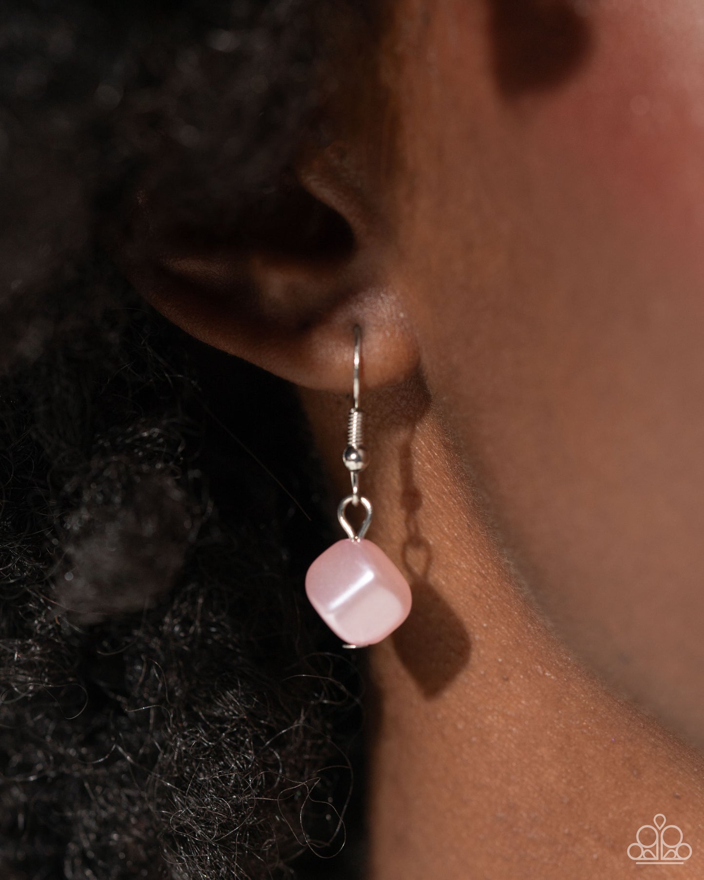 Paparazzi Cubed Cameo - Pink Necklace