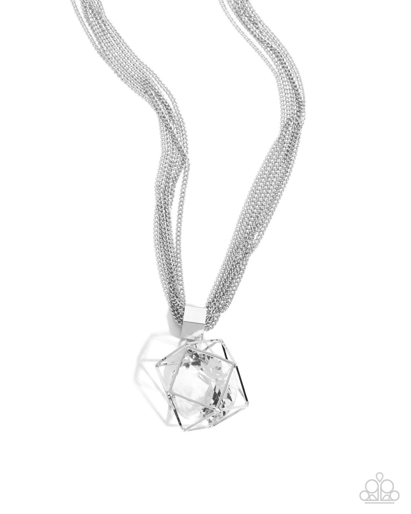 Paparazzi Eager Elegance - White Necklace