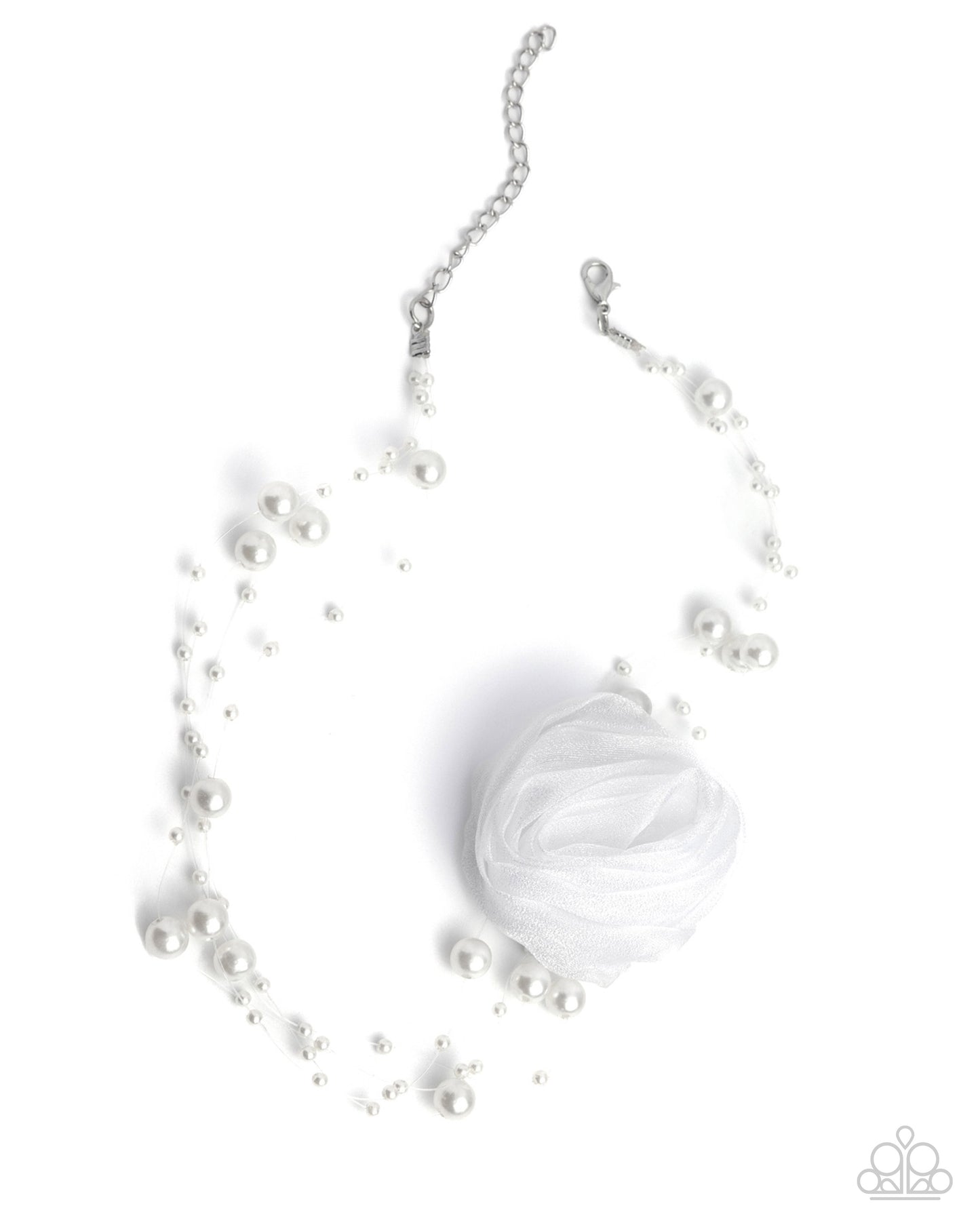 Paparazzi Delicate Debutante - White Necklace