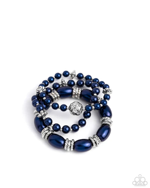 Paparazzi Smooth Stacks - Blue Bracelet