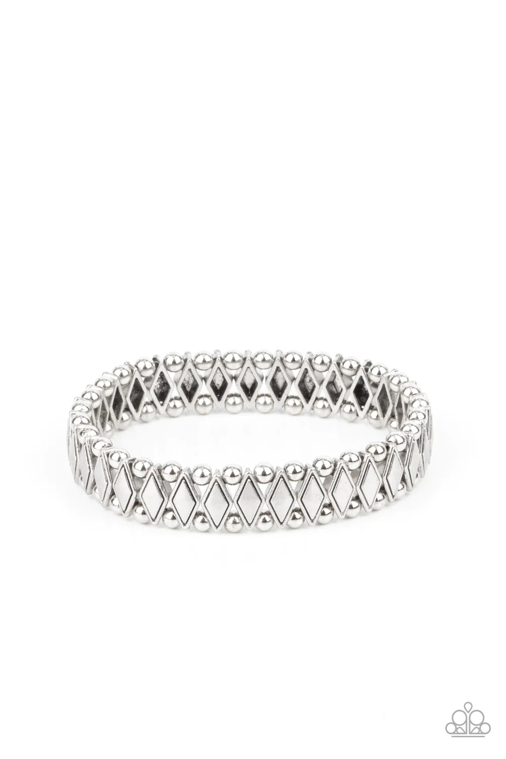 Abstract Advisory - Silver Paparazzi Bracelet