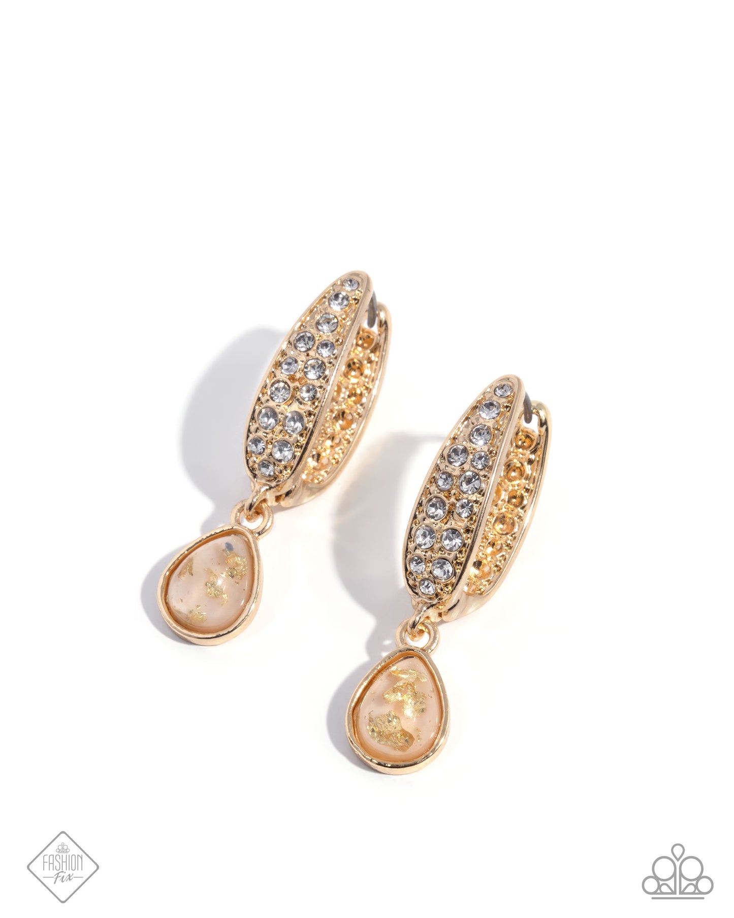 Paparazzi Cheerful Care - Gold Earrings