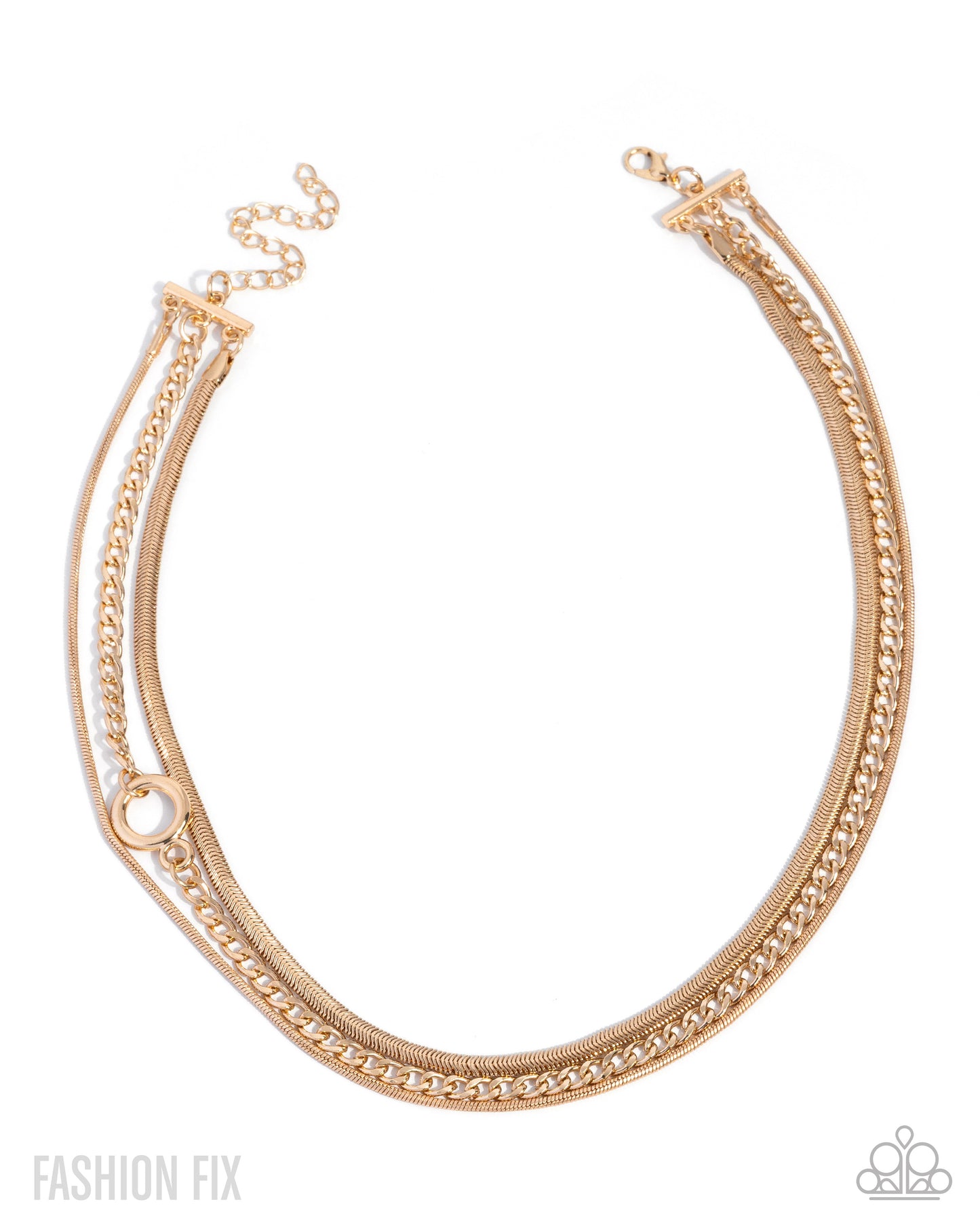 Paparazzi Chic Intuition - Gold Necklace
