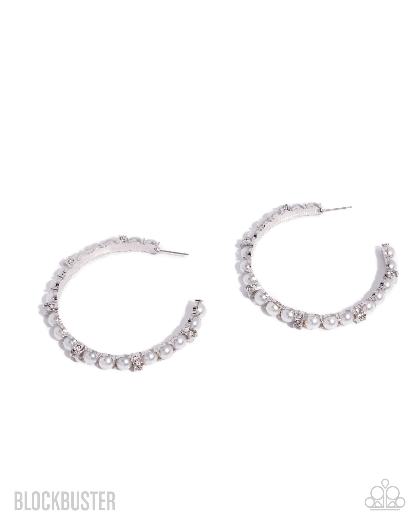 Paparazzi Classical Ballet - White Earrings