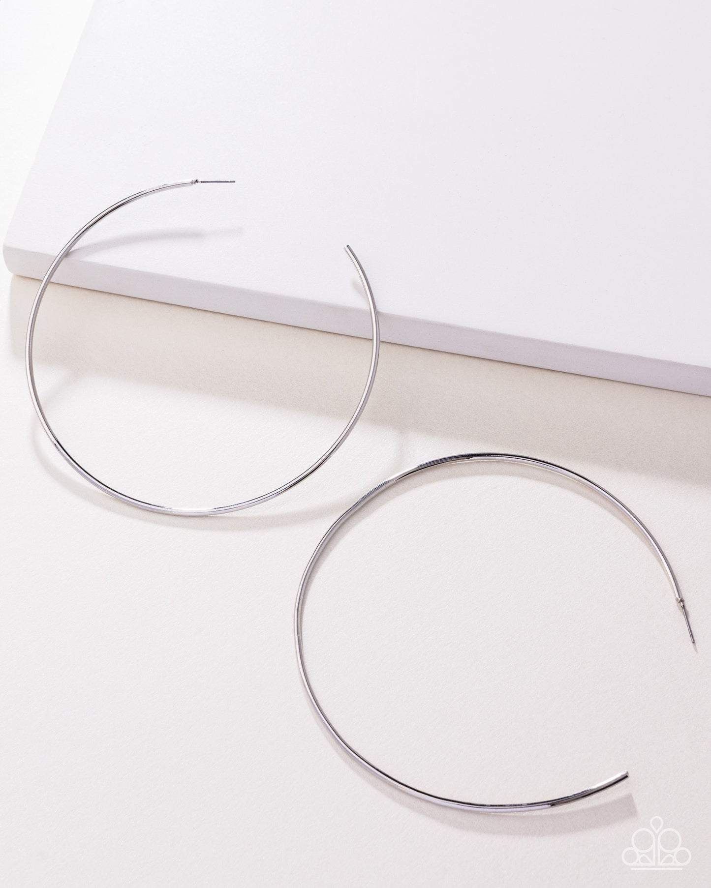 Paparazzi Colossal Couture - White Earrings