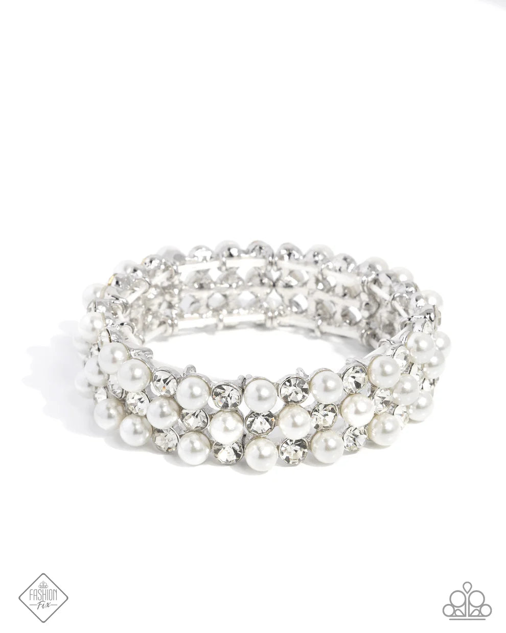 Paparazzi Cosmetic Character - White Bracelet