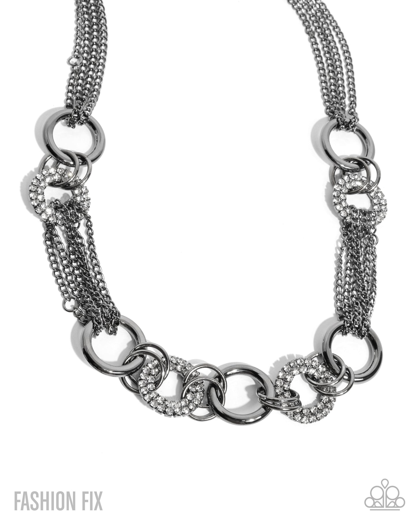 Paparazzi Defiant Dazzle - Black Necklace