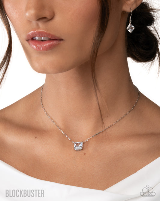 Paparazzi Enjoy the GLOW - White Necklace