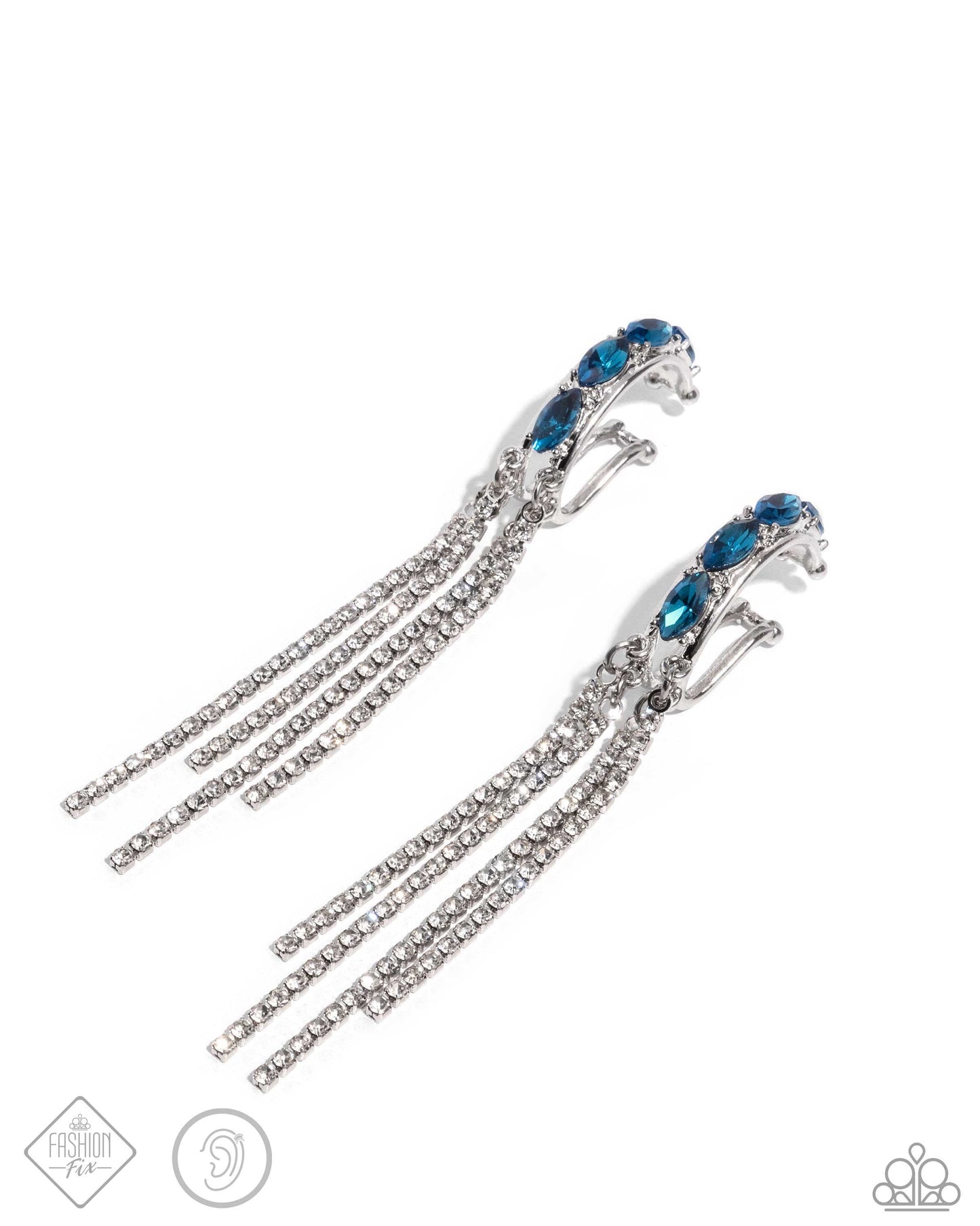 Paparazzi Feminine Fascination - Blue Earrings