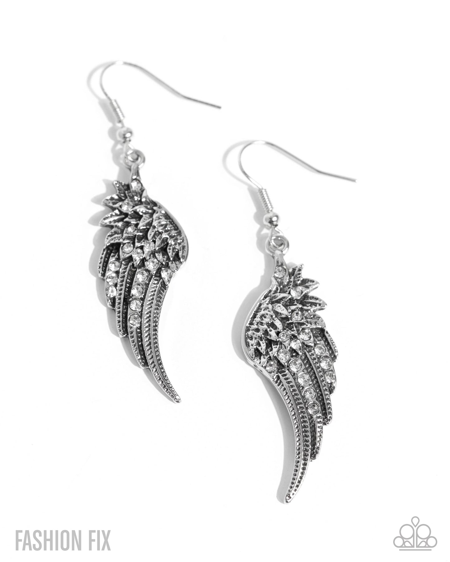 Paparazzi Free-Spirited Fable - White Earrings
