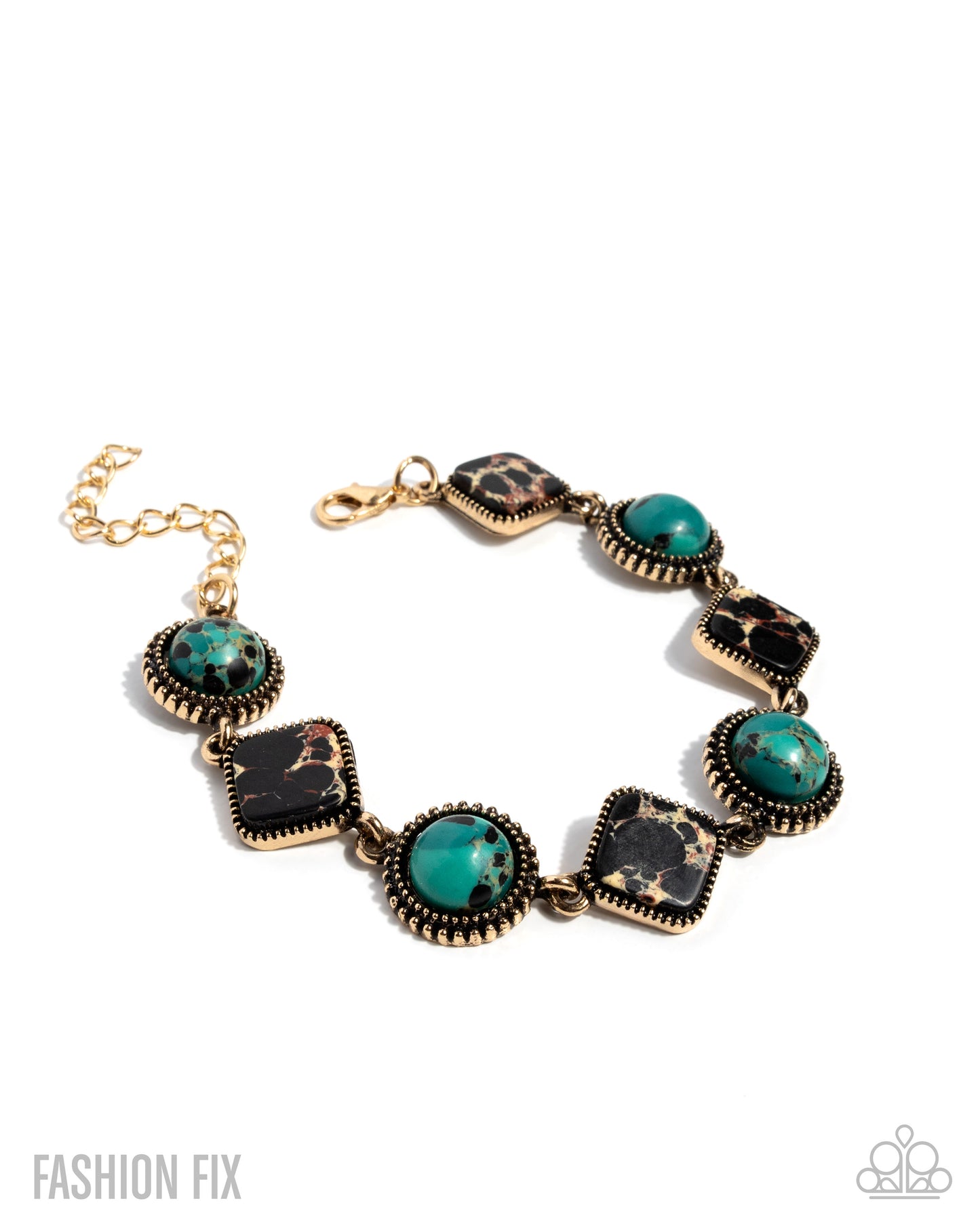 Paparazzi Free-Spirited Feat - Green Bracelet