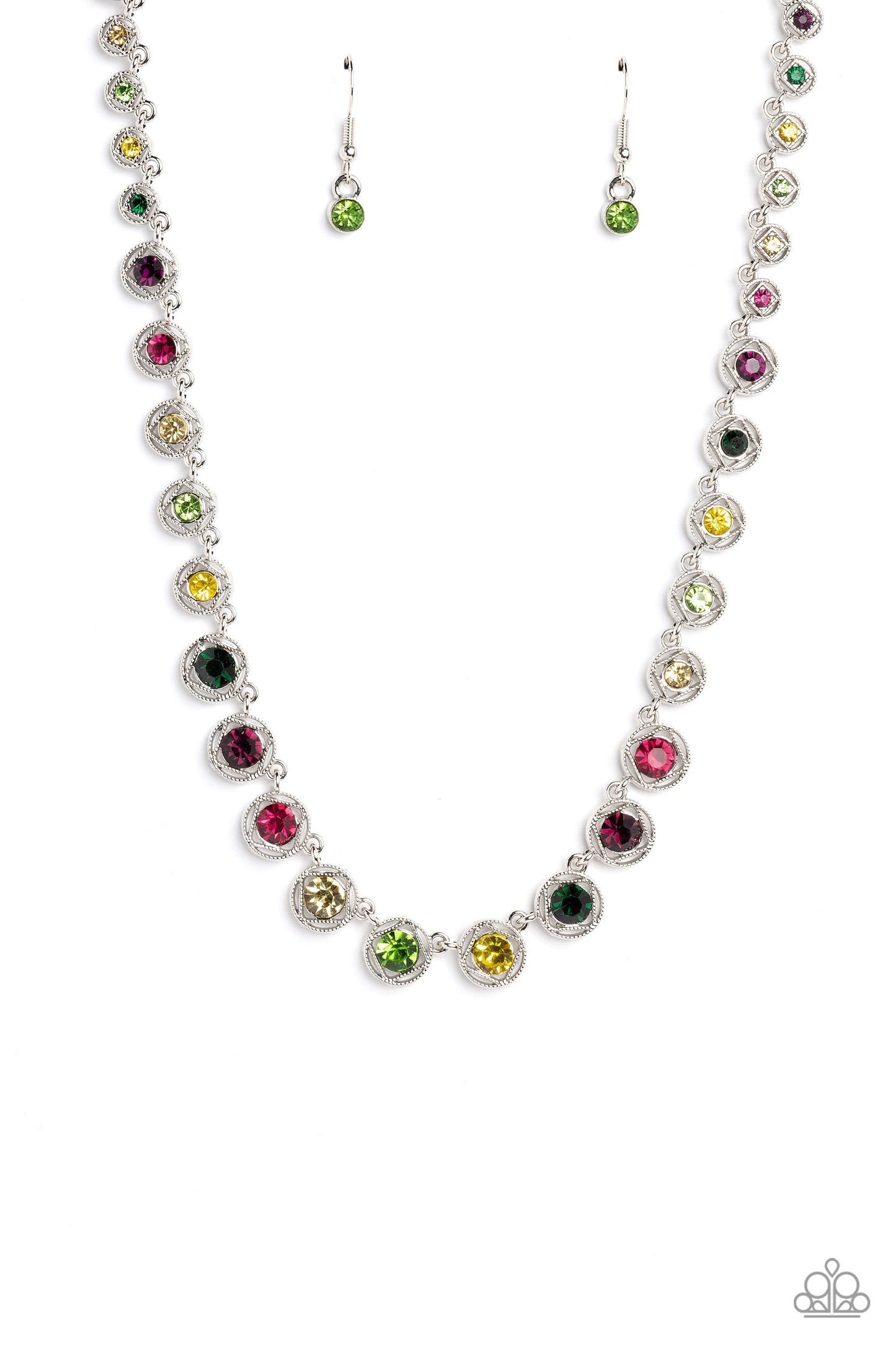 Kaleidoscope Charm - Multi Paparazzi Necklace