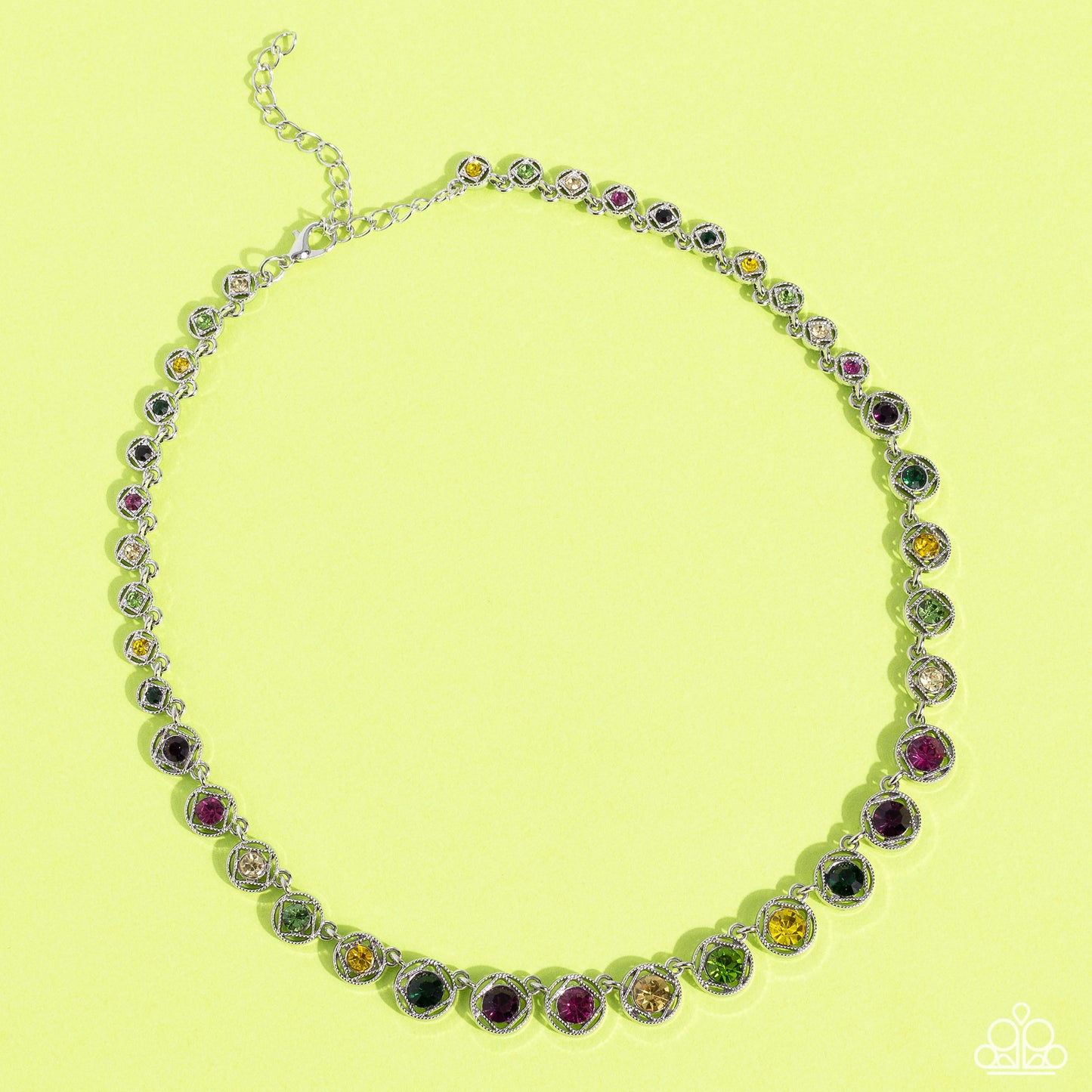 Kaleidoscope Charm - Multi Paparazzi Necklace