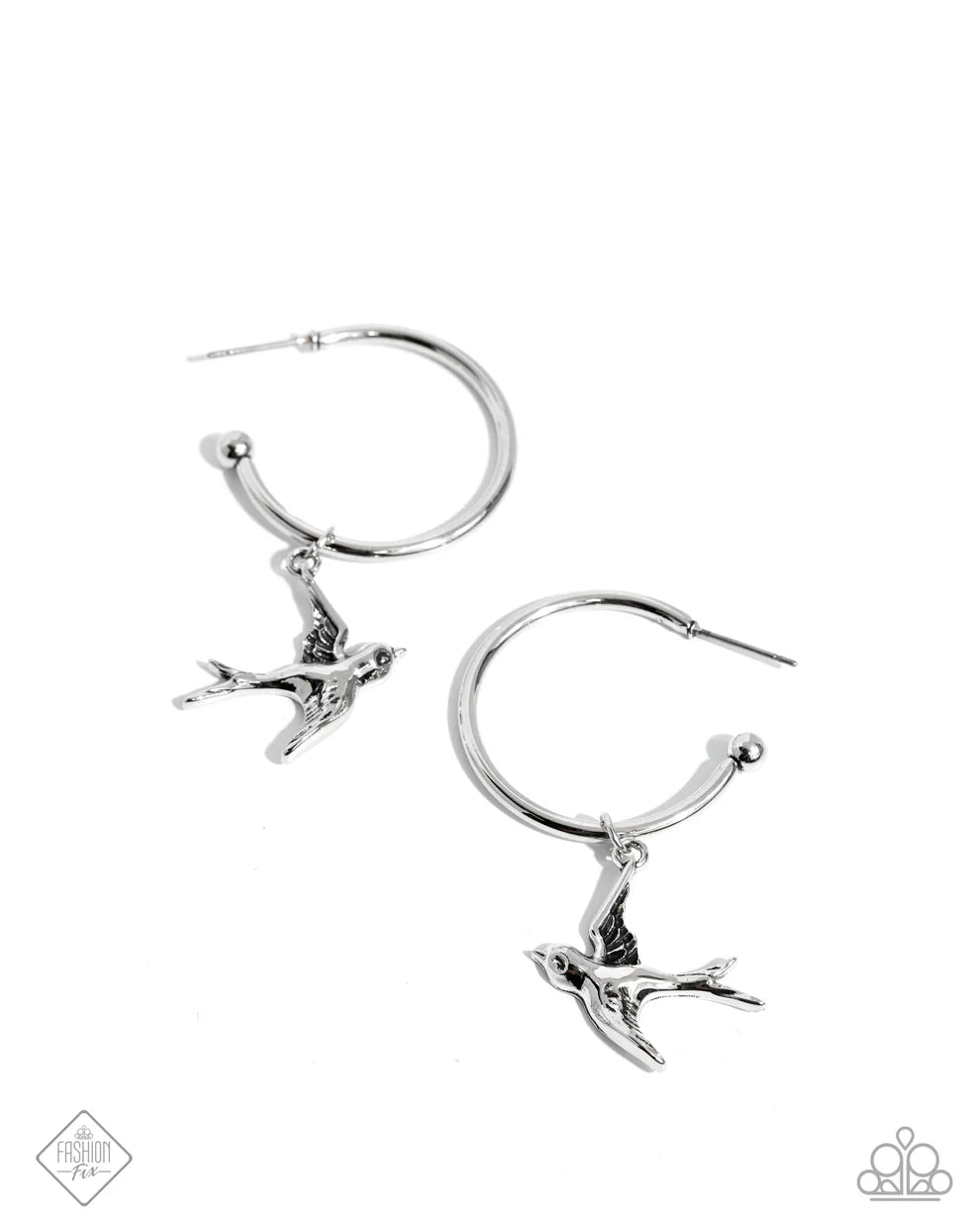 Paparazzi Meadowlark Memento - Silver Earrings