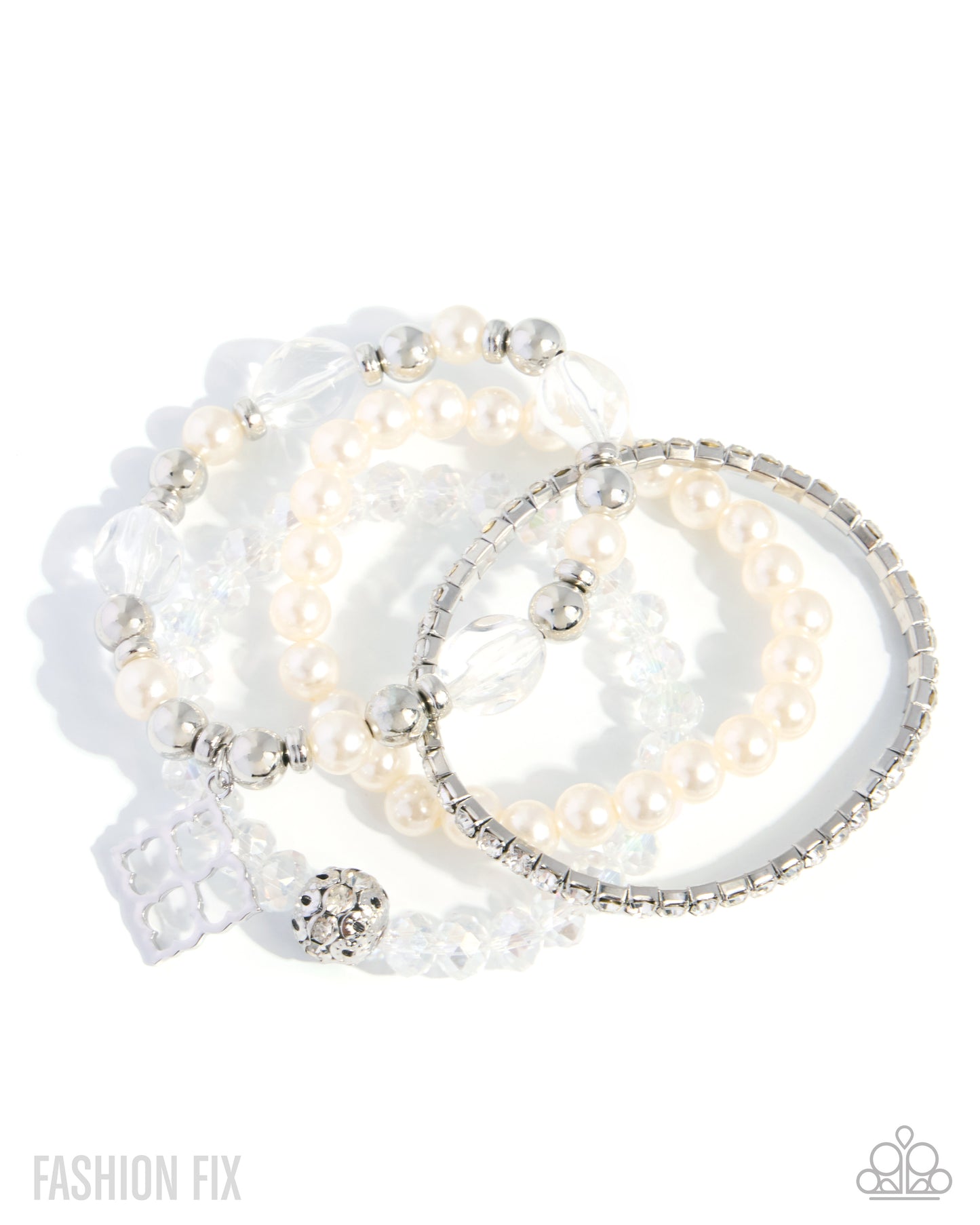 Paparazzi Pastoral Pizzazz - White Bracelets