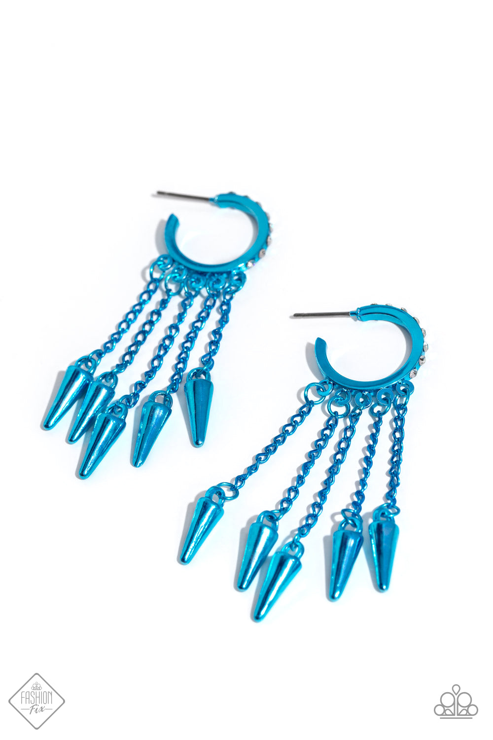 Paparazzi Piquant Punk - Blue Earrings