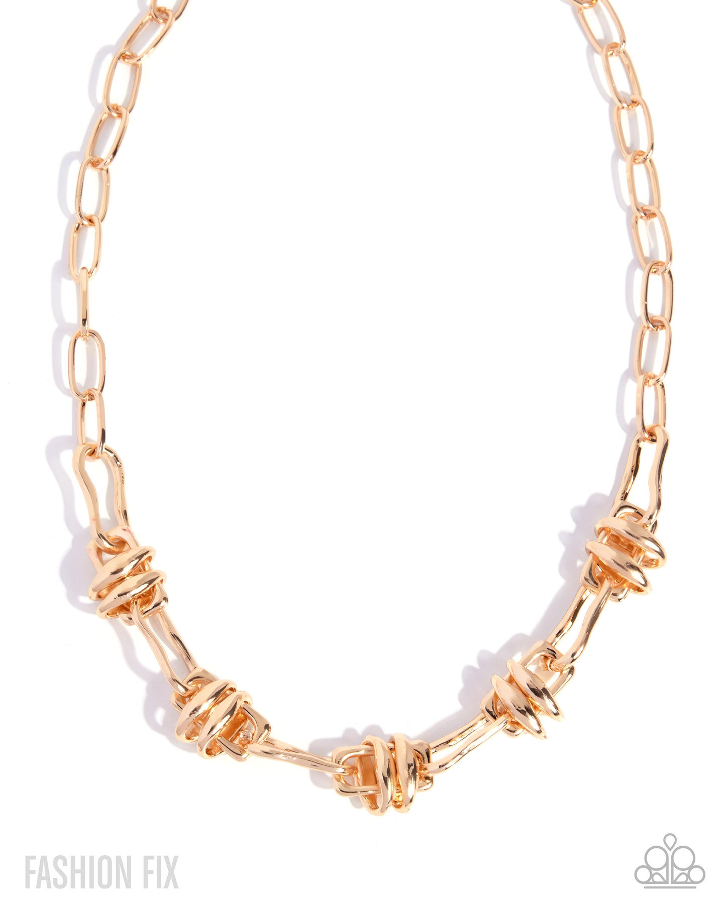 Paparazzi Powerful Personality - Gold Necklace