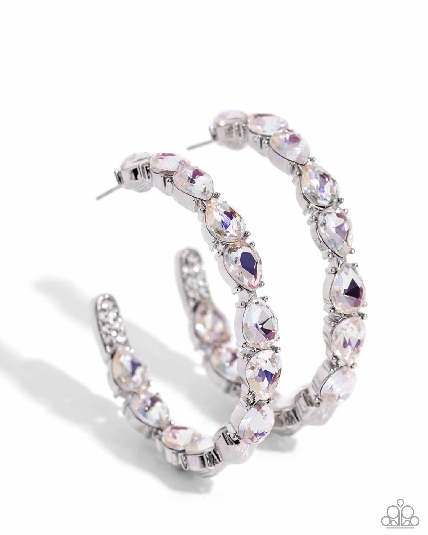 Paparazzi Presidential Pizzazz - White Earrings