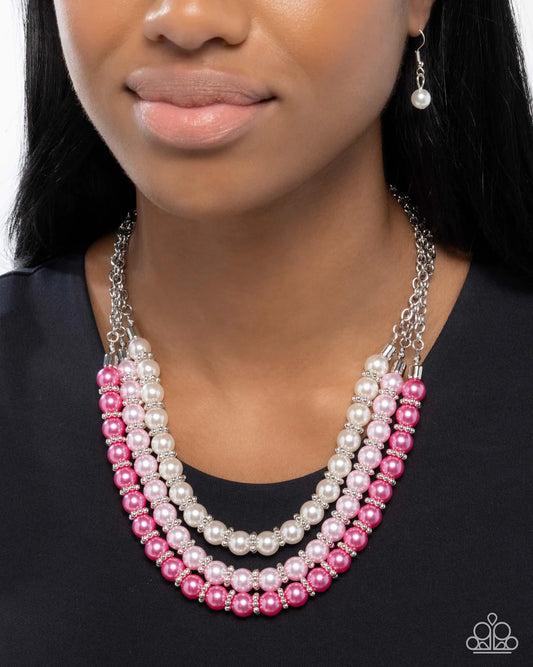 Paparazzi Promising Promenade - Pink Necklace
