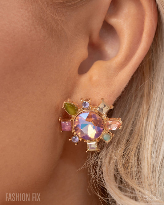 Paparazzi Proper Polish - Multi Earrings