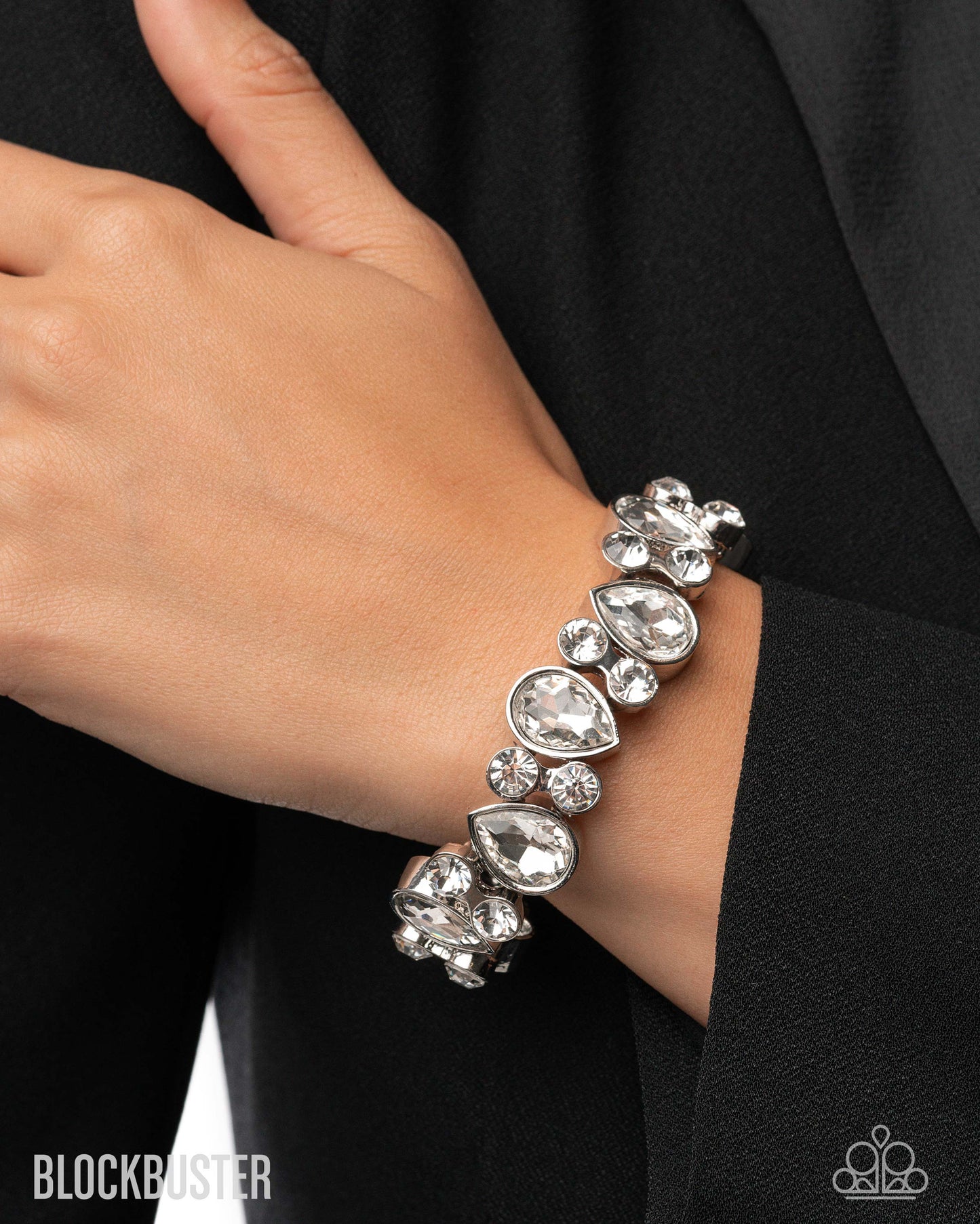 Paparazzi Secure Sparkle - White Bracelet