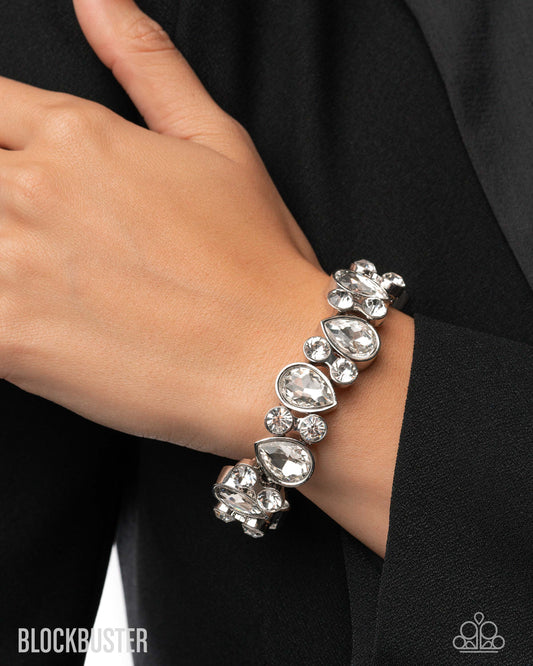 Paparazzi Secure Sparkle - White Bracelet
