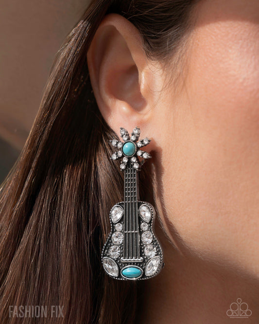 Paparazzi Country Comeback - Blue Earrings