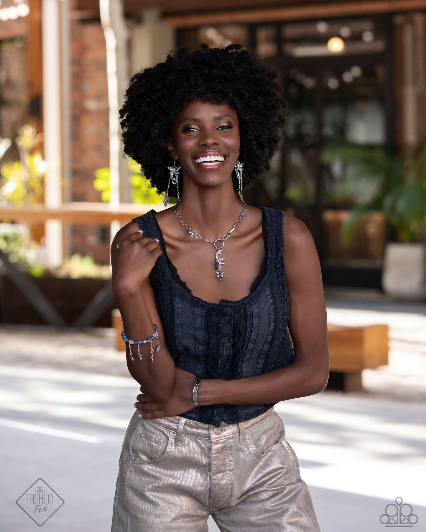 Paparazzi Moth Master - Silver Earrings