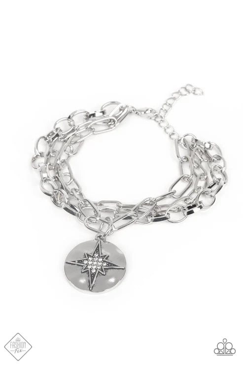 True North Twinkle - White - Paparazzi Bracelet