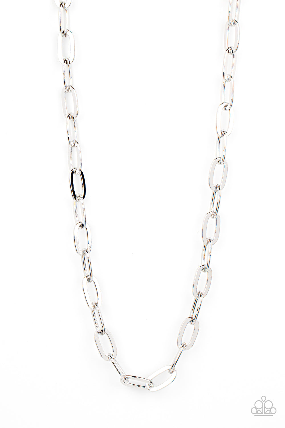 Urban Quarterback - Silver Paparazzi Necklace