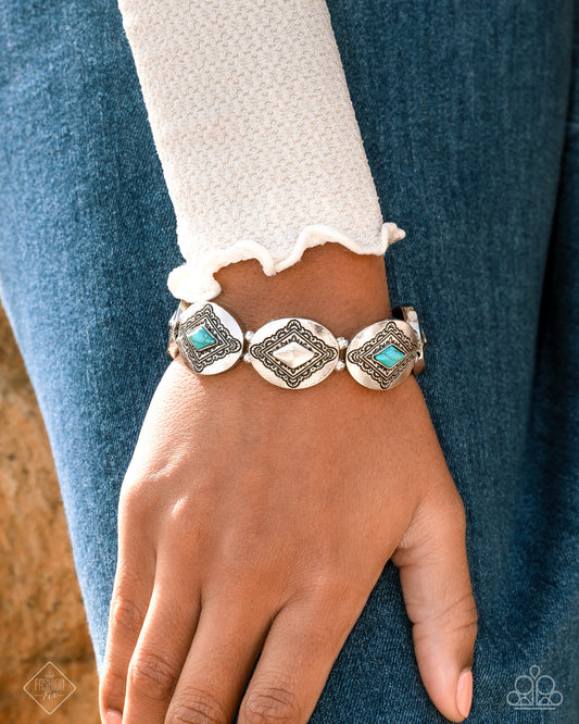 Paparazzi Elemental Example - Blue Bracelet
